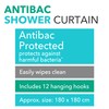 Beldray LA028268LGRYUFFEU7 Antibac Shower Curtain - Quick & Easy to