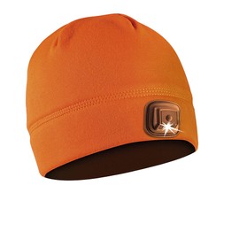 Panther Vision POWERCAP 3.0 USB Rechargeable Headlamp LED Beanie Ultra-Bright Hands Free LED Lighted Cap, Blaze Orange, One-Size, (HLBR-9541)