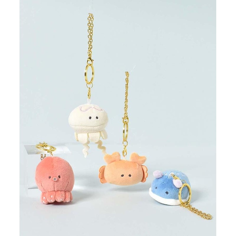 Bleu Bleuet Accent Sea Creatures Key Charm Keychain Bag Charm,