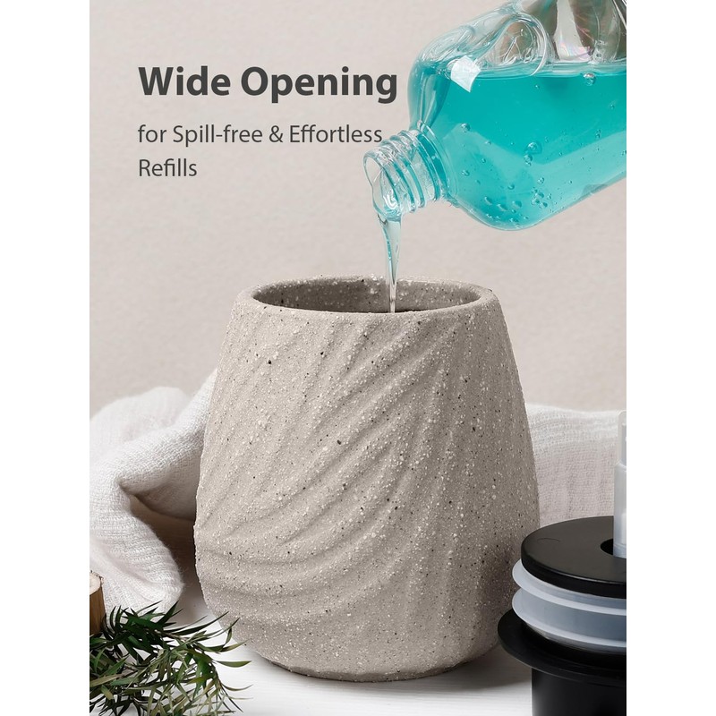 Autumnlife Ceramic Soap Dispenser - 14 oz Hand Lotion Dispenser