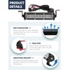 Dirt Bike Light Bar,60W 2500LM Motorcycle Headlight Light Bar Plug-Play