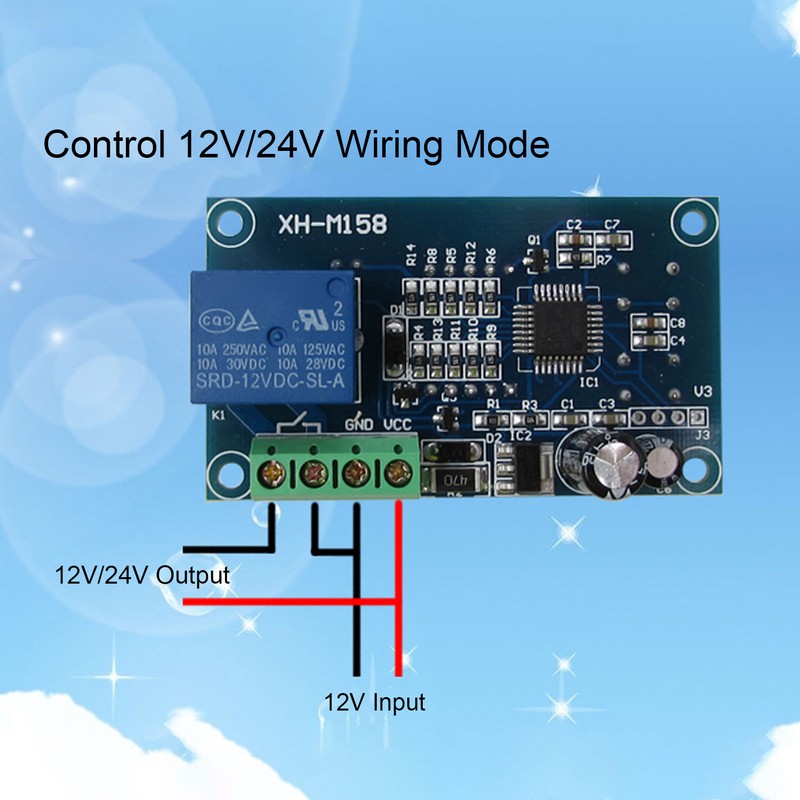 Timer Relay 0 To 99S Intermittent Output Module Digital Tube