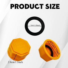 HQRNYP 6PCS Gas Can Caps, Gas Tank Lid, Plastic Fuel Can Caps for Improved Sealing and Transportation, Car Accessories 5 Gallon Automotive Coarse Thread Gasoline Lid for Most 1/2.5/5/10 Gallon Tank
