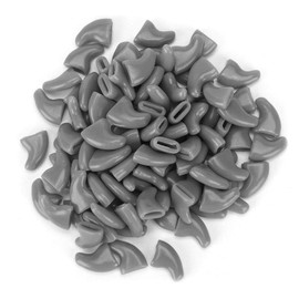 YOUTHINK 100 Pieces Soft Pet Cat Kitty Nail Caps Cover Safe Anti Scratch Dog Paw Claw Protector Covers (L-Grey)
