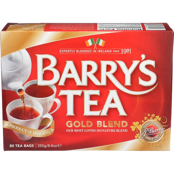 Barry's Tea Gold Blend irish, 80 Count (Pack of 3) (01226422)