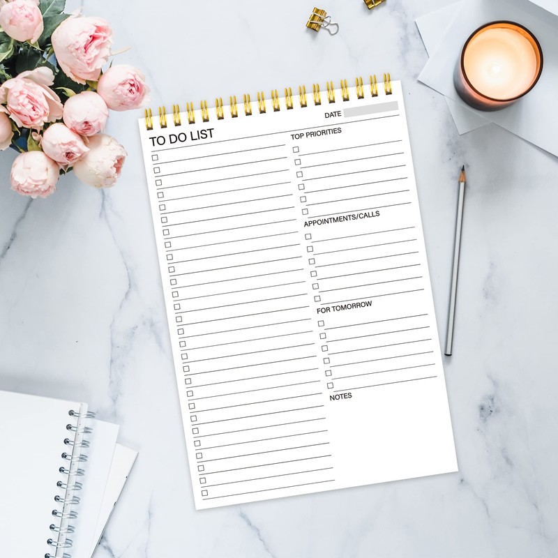 LIMBJEY To Do List Notepad - Daily Planner Notepad Double