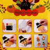 12 Pieces Thanksgiving Turkey Head Magnet Craft Kit Self-Adhesive DIY