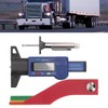 Digital Tire Tread Gauge Color Coded Depth Measurement Tool Handheld