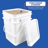 ePackageSupply 4 Gallon Square Bucket with Lid & Plastic Handles,