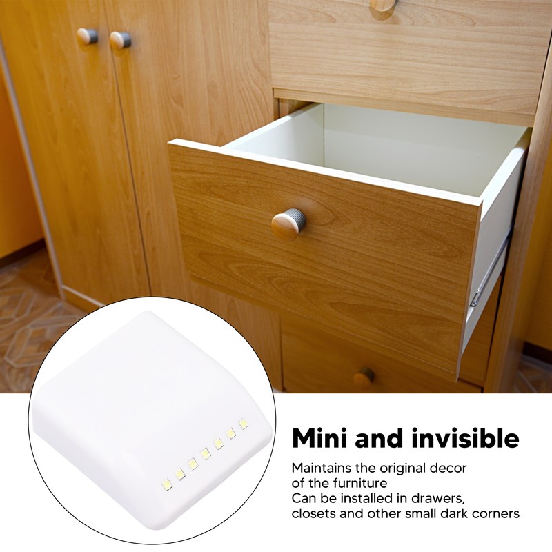 4 Set LED Closet Lights 7 LED Sensor Under Cabinet