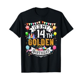 14th Birthday T-Shirt It's My 14th Golden Birthday Vintage T-Shirt