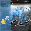 Raincoat for Dogs, Transparent Cap, 4 Legs, Compatible with Rainy