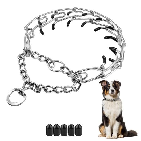 Dog Prong Collar,Choke Collar for Dogs Pinch Training Collar,Detachable Adjustable