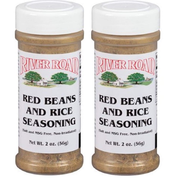 River Road Red Beans and Rice Seasoning, 2 Ounce Shaker (Pack of 2)