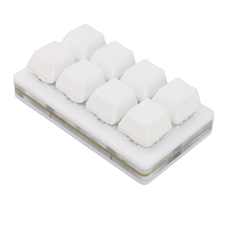 8 Key Keyboard Blue Switch Hot Swappable Copy Paste Shortcuts