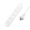 Power Board Surge Protection White 10A 240V 1M 4 Outlet