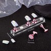 2 Set Acrylic Nail Art Holder Practice Display Stand Magnetic