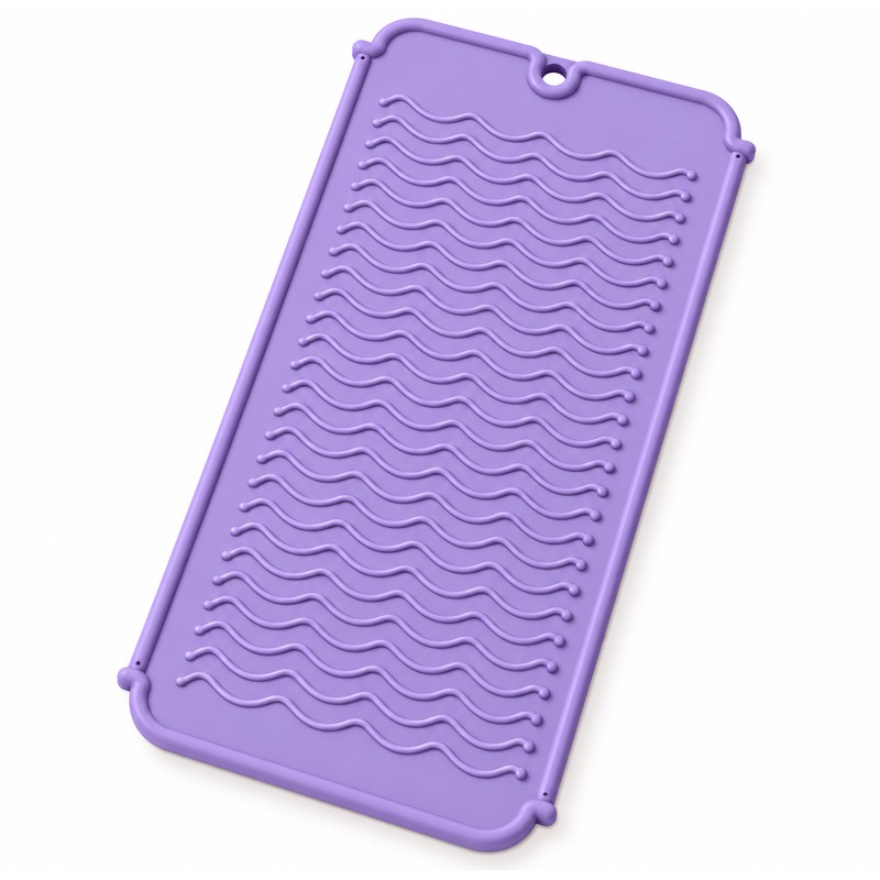 Silicone Heat Resistant Mat for Hair Styling Tools – Flexible