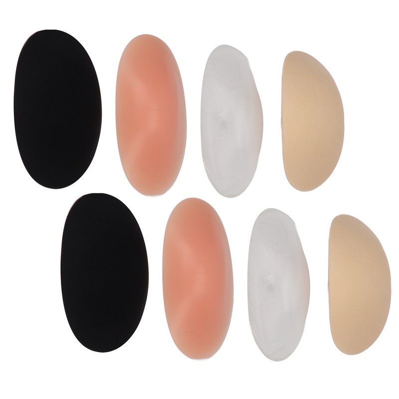 4Pairs Silicone Shoulder Pads Soft Breathable Invisible Removable Prevent Slip