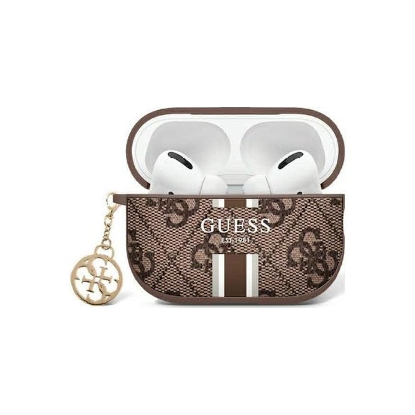 CG Mobile Guess 4G Printed Stripes Charm Case for AirPods