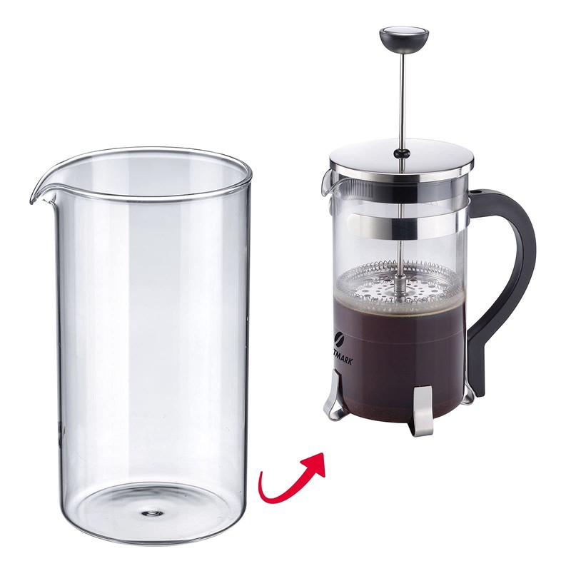Westmark 24732260 Replacement Glass, Capacity: 1 L, Heat-Resistant, Borosilicate Glass,