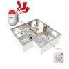 taoctee Panic Button Alarm for House Remote Control Office Siren