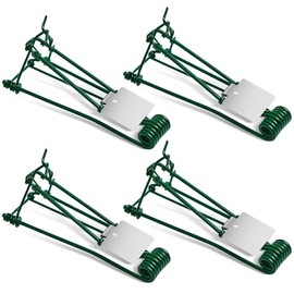 Qualirey 4 Piezas Trampa para Tuzas para Exteriores Trampa para Topos Fácil de Instalar Resistente a la Intemperie Matador de Tuzas Matador de Ratones de Campo para Césped Jardín Granja (Verde)