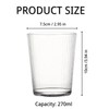 LUFFLOK 270ml Acrylic Water Cup Coffee Cups Plastic Cups Clear