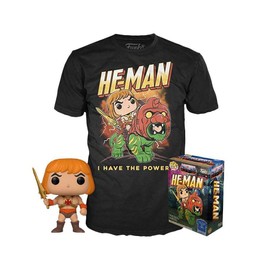 Masters of the Universe POP! & Tee set figurine et T-Shirt He-Man heo EU Exclusive (M)