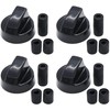 CHEFZOCO 4 x Universal Oven Cooker Gas Hob Knobs -