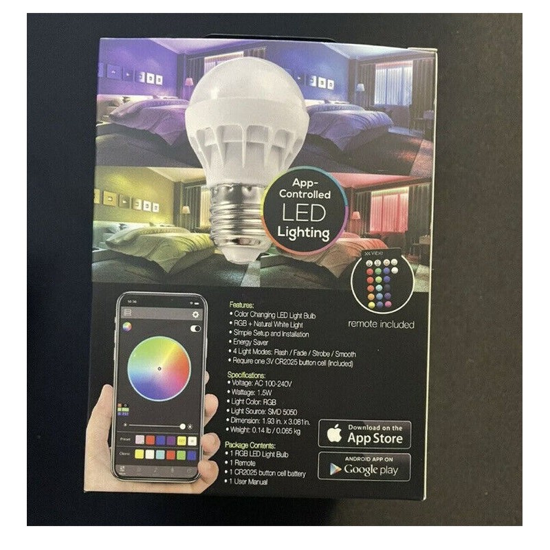 Vibe E-ssential Color Changing Smart RGBW LED Bulb - BT