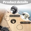 Gtziqa O Ring Watch Gasket, 28 Pcs 0.6mm Waterproof Rubber