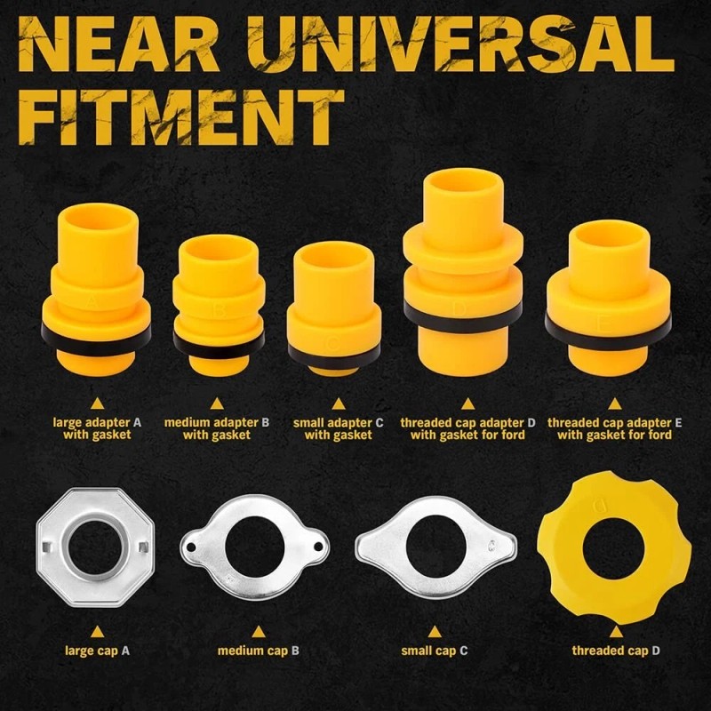 ECHO No-Spill Radiator Funnel Set – 15 PCS Coolant Burping