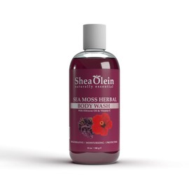 Shea Olein Naturally Essential SEA MOSS HERBAL Body Wash With Hibiscus Oil & Vitamin C 12 oz