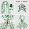 Basic Sense Unisex Shiny Celtic Shamrock Clover Scarf and Scarf