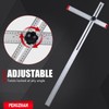 PENGZHAN - Adjustable Drywall T-Square Tool - Aluminum - for