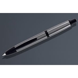 Namiki Vanishing Point Matte Black Gun Metal Fountain Pen - Matte Black/Gun Metal, Broad Nib 60585