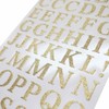 Alphabet Gold [Sticker Sheet] Glitter Letter Sticker/Gold