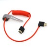 SZRMCC 8k 2.1HDMI Cable HDMI to Left HDMI Coiled Cable