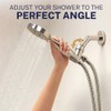 HammerHead Showers® Solid Metal 3-Spray Handheld Shower Head with Long