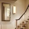HOMLUCE 14.2in Alabaster Wall Sconce, Large Natural Marble Wall Light