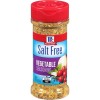 McCormick Salt Free Vegetable Seasoning Gluten Free 4.16 oz Bottle