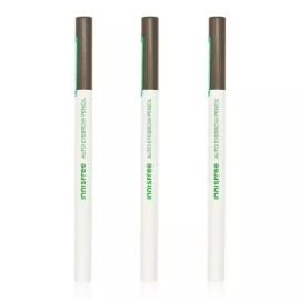 Gita 이니스프리 납작 아이브로우 펜슬 0.3g 7호 밤새고 달콤한 허니 브라운 3개 Innisfree Flat Eyebrow Pencil 0.3g No. 7 Sweet Honey Brown, 3 pieces [Basic]