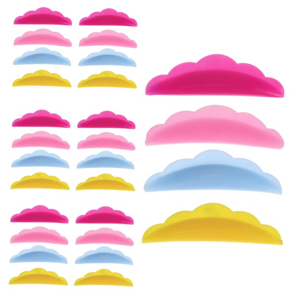 PACKOVE 40Pairs Silicone Eyelash Perming Pads Eyelash Lift Curling Tool