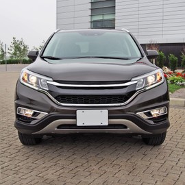 Spec-D Tuning Chrome Fog Lights + Switch Compatible with 2015-2016 Honda CR-V, L+R Pair Assembly