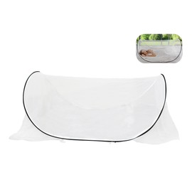 Gugxiom Foldable Mosquito Net, Mosquito Net Up for Single Bed, Portable Travel Mosquito Net for Bedroom, Outdoor, Camping (Black)