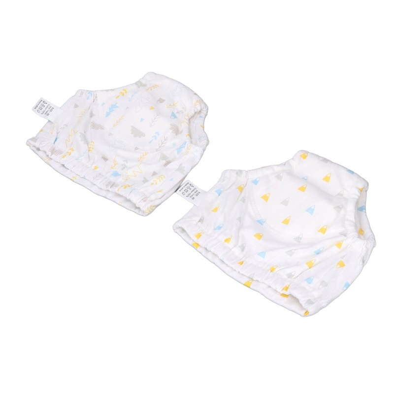 2PCS Toddler Training Pants Pure Cotton Reusable Baby Training Underwear