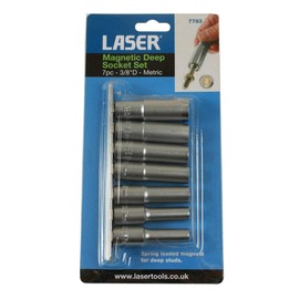 Laser 7783 Magnetic Deep Socket Set 3/8"D 7pc