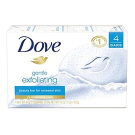 Dove Beauty Bar for Softer Skin Gentle Exfoliating More Moisturizing Than Bar Soap 4 oz 4 Bars