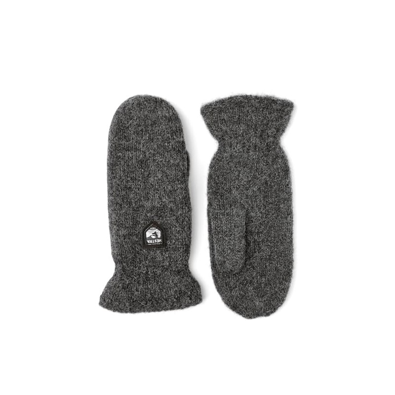 Hestra Gloves – Hestra Basic Wool Mitt Charcoal - xl